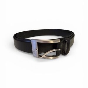 Classic Black Leather Belt